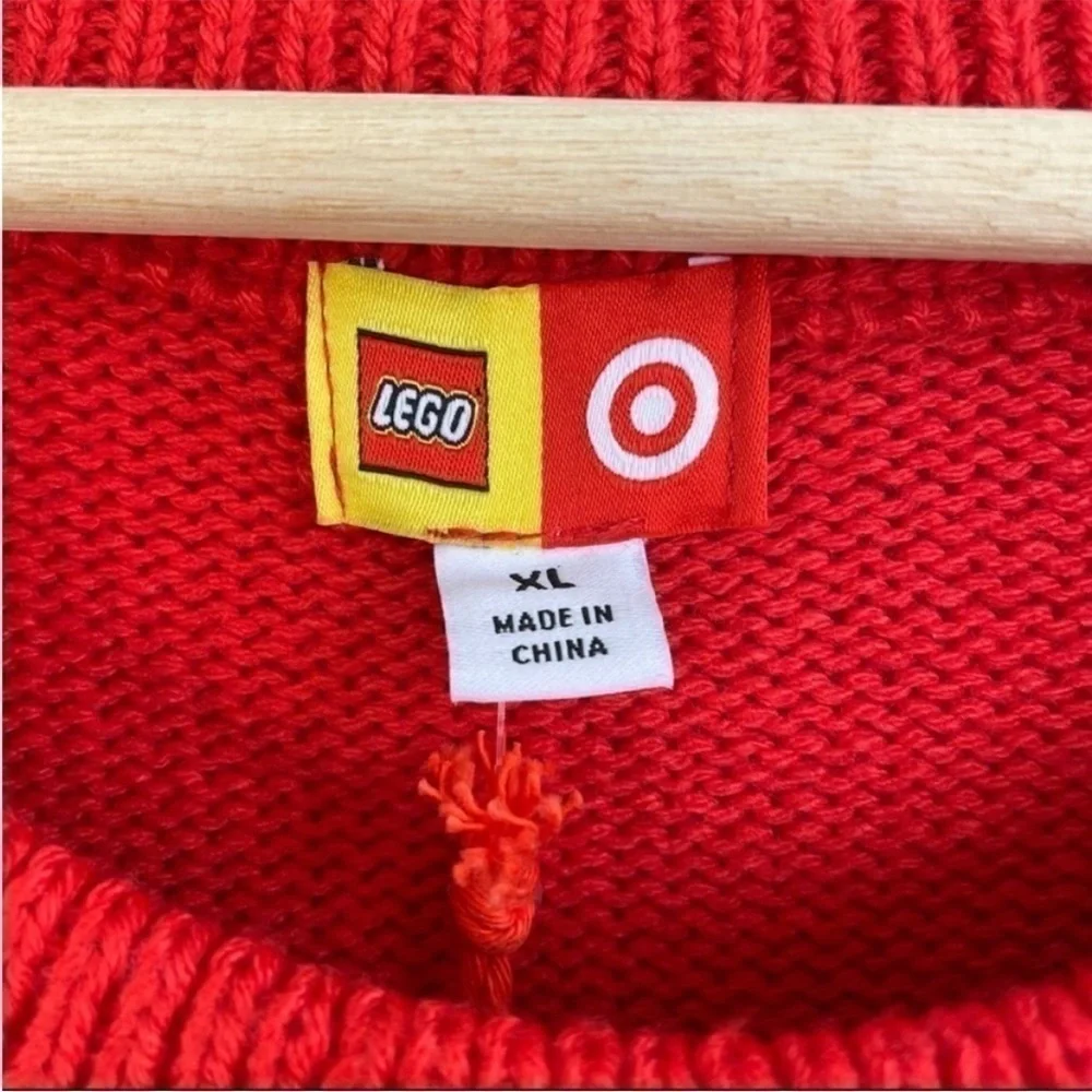 LEGO X Target NWT Textured Knit Red Sweater size XL